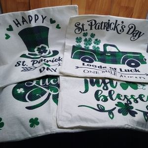 4pk St Patrick's Day 18 x 18 Throw Pillow Cases